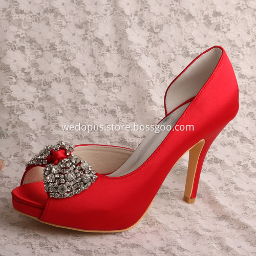 Wedopus Best Wedding Shoes with Crystals